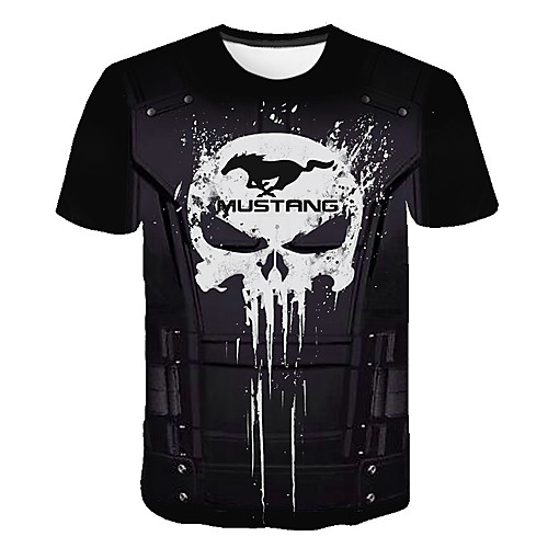 Men's Plus Size 3D Graphic Print Slim T-shirt Basic Daily Going out Round Neck Black / Short Sleeve / Skull
Men's Plus Size 3D Graphic Print Slim T-shirt Basic Daily Going out Round Neck Black / Short Sleeve / Skull