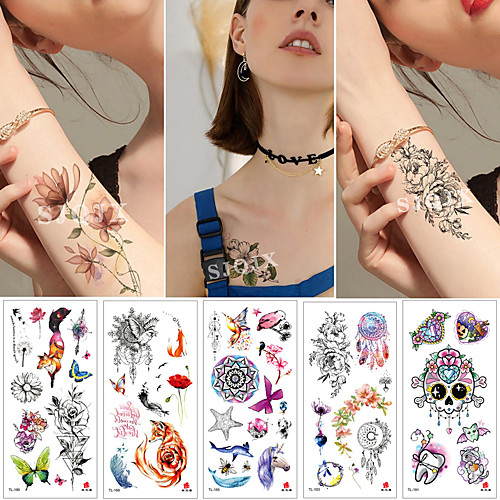 1 pcs Temporary Tattoos Water Resistant / Waterproof / Safety / Best Quality Face / Body / Hand Water-Transfer Sticker Body Painting Colors
1 pcs Temporary Tattoos Water Resistant / Waterproof / Safety / Best Quality Face / Body / Hand Water-Transfer Sticker Body Painting Colors