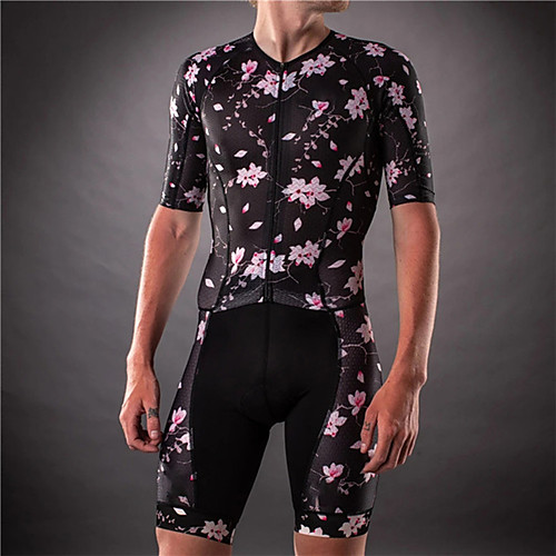 21Grams Men's Short Sleeve Triathlon Tri Suit Pink / Black Floral Botanical Bike Clothing Suit UV Resistant Breathable Quick Dry Sweat-wicking Sports Floral Botanical Mountain Bike MTB Road Bike
21Grams Men's Short Sleeve Triathlon Tri Suit Pink / Black Floral Botanical Bike Clothing Suit UV Resistant Breathable Quick Dry Sweat-wicking Sports Floral Botanical Mountain Bike MTB Road Bike