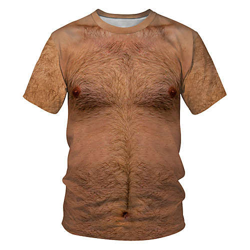 Men's EU / US Size 3D Graphic Patchwork Print T-shirt Basic Street chic Daily Going out Round Neck Khaki / Short Sleeve
Men's EU / US Size 3D Graphic Patchwork Print T-shirt Basic Street chic Daily Going out Round Neck Khaki / Short Sleeve