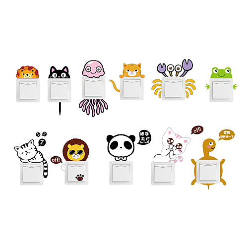 Cute Animals Light Switch Stickers - Animal Wall Stickers Animals Indoor / Kids Room
Cute Animals Light Switch Stickers - Animal Wall Stickers Animals Indoor / Kids Room