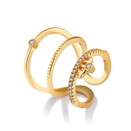 Women's Ring Cubic Zirconia 1 Piece Gold Gold Plated Geometric Stylish Holiday Daily Wear Jewelry Geometrical Crown
Women's Ring Cubic Zirconia 1 Piece Gold Gold Plated Geometric Stylish Holiday Daily Wear Jewelry Geometrical Crown