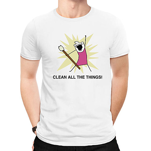 Men's Daily Sports Business / Basic T-shirt - Rainbow / Letter Black & White, Print Red
Men's Daily Sports Business / Basic T-shirt - Rainbow / Letter Black & White, Print Red
