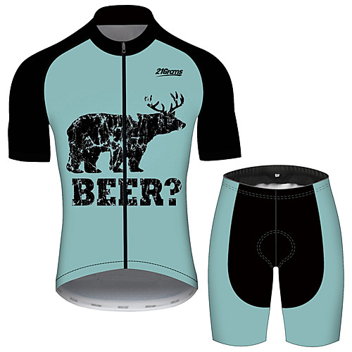 21Grams Men's Short Sleeve Cycling Jersey with Shorts Black / Green Oktoberfest Beer Bike UV Resistant Quick Dry Sports Solid Color Mountain Bike MTB Road Bike Cycling Clothing Apparel / Stretchy
21Grams Men's Short Sleeve Cycling Jersey with Shorts Black / Green Oktoberfest Beer Bike UV Resistant Quick Dry Sports Solid Color Mountain Bike MTB Road Bike Cycling Clothing Apparel / Stretchy