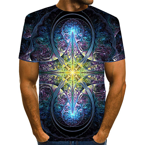 Men's Daily Going out Basic / Exaggerated T-shirt - Geometric / 3D / Visual Deception Print Navy Blue
Men's Daily Going out Basic / Exaggerated T-shirt - Geometric / 3D / Visual Deception Print Navy Blue