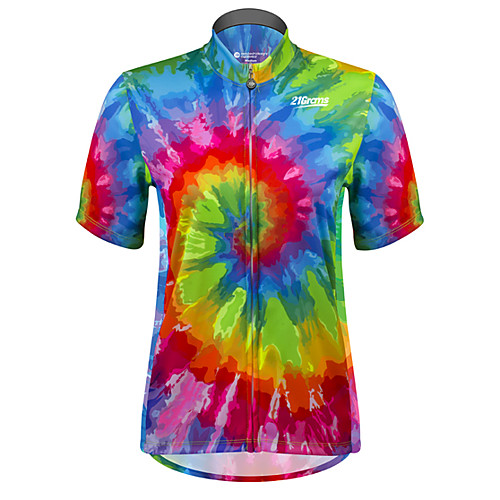 21Grams Men's Short Sleeve Cycling Jersey 100% Polyester BlueGreen Geometic Bike Jersey Top Mountain Bike MTB Road Bike Cycling UV Resistant Breathable Quick Dry Sports Clothing Apparel / Stretchy
21Grams Men's Short Sleeve Cycling Jersey 100% Polyester BlueGreen Geometic Bike Jersey Top Mountain Bike MTB Road Bike Cycling UV Resistant Breathable Quick Dry Sports Clothing Apparel / Stretchy