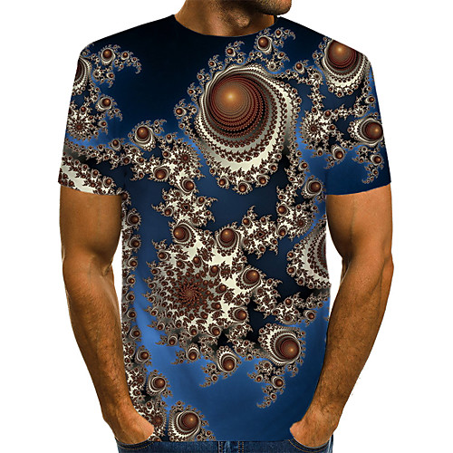Men's Daily Going out Basic / Exaggerated T-shirt - Geometric / 3D Print Royal Blue
Men's Daily Going out Basic / Exaggerated T-shirt - Geometric / 3D Print Royal Blue