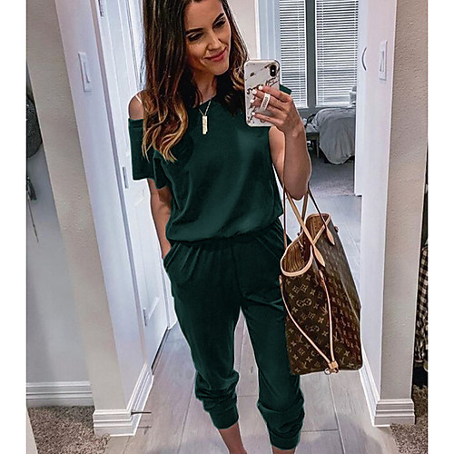 Women's Basic Black Wine Army Green Pencil Jumpsuit Onesie, Solid Colored S M L
Women's Basic Black Wine Army Green Pencil Jumpsuit Onesie, Solid Colored S M L