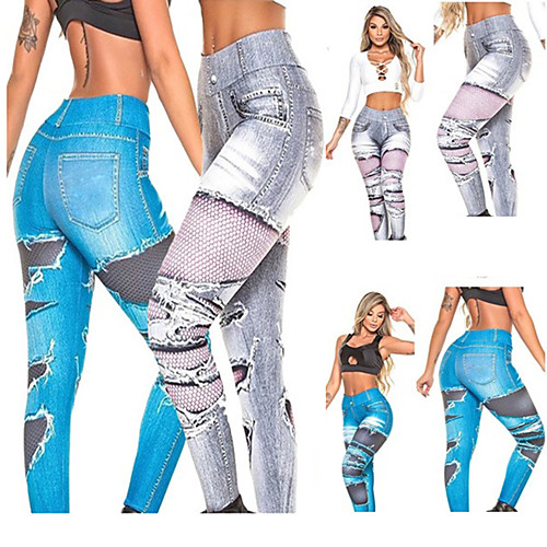 Women's High Waist Yoga Pants 3D Print Blue Gray Running Fitness Gym Workout Tights Leggings Sport Activewear Breathable Moisture Wicking Butt Lift Tummy Control High Elasticity Skinny
Women's High Waist Yoga Pants 3D Print Blue Gray Running Fitness Gym Workout Tights Leggings Sport Activewear Breathable Moisture Wicking Butt Lift Tummy Control High Elasticity Skinny