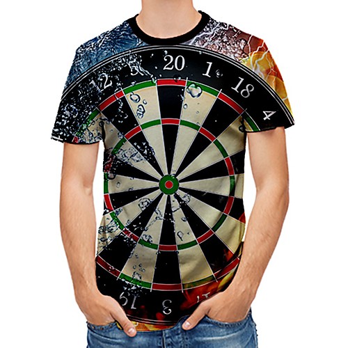 Men's 3D Graphic Print T-shirt Street chic Punk & Gothic Daily Club Round Neck Rainbow / Short Sleeve
Men's 3D Graphic Print T-shirt Street chic Punk & Gothic Daily Club Round Neck Rainbow / Short Sleeve