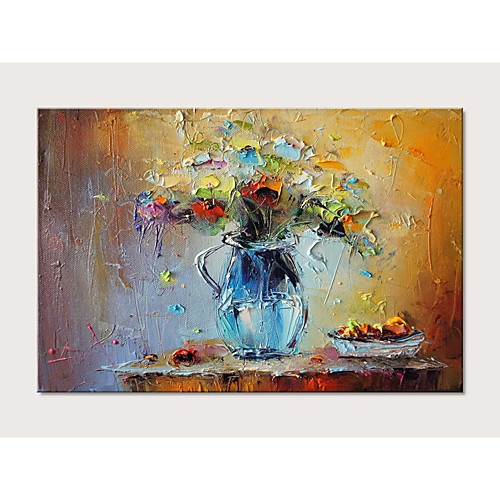 Oil Painting Hand Painted - Abstract Floral / Botanical Modern Stretched Canvas
Oil Painting Hand Painted - Abstract Floral / Botanical Modern Stretched Canvas