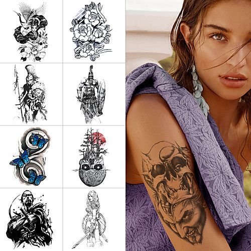 1 pcs Temporary Tattoos Water Resistant / Waterproof / Safety / Best Quality Face / Body / Hand Water-Transfer Sticker Body Painting Colors
1 pcs Temporary Tattoos Water Resistant / Waterproof / Safety / Best Quality Face / Body / Hand Water-Transfer Sticker Body Painting Colors