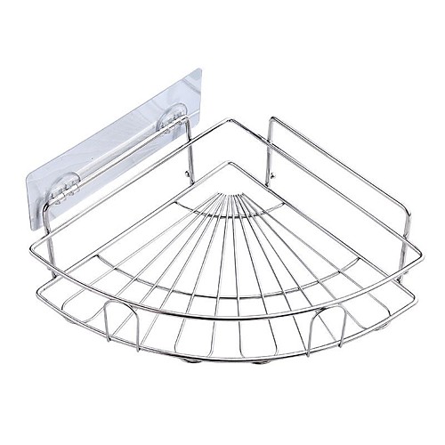 Scalloped Strong Viscosity Adhesive Kitchen Corner Basket Bathroom Storage Rack Bathroom Accessories Without Drilling Rustproof Self-adhesive 304# Stainless Steel PV06
Scalloped Strong Viscosity Adhesive Kitchen Corner Basket Bathroom Storage Rack Bathroom Accessories Without Drilling Rustproof Self-adhesive 304# Stainless Steel PV06