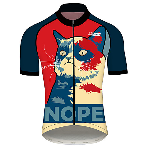 21Grams Women's Short Sleeve Cycling Jersey 100% Polyester RedBlue Cat Animal Bike Jersey Top Mountain Bike MTB Road Bike Cycling UV Resistant Breathable Quick Dry Sports Clothing Apparel / Stretchy
21Grams Women's Short Sleeve Cycling Jersey 100% Polyester RedBlue Cat Animal Bike Jersey Top Mountain Bike MTB Road Bike Cycling UV Resistant Breathable Quick Dry Sports Clothing Apparel / Stretchy