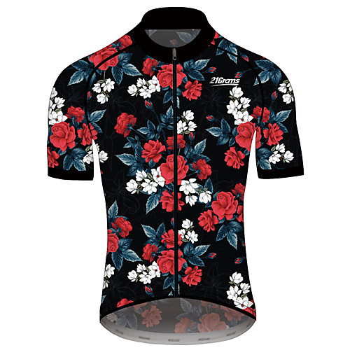21Grams Men's Women's Short Sleeve Cycling Jersey 100% Polyester Black / Red Floral Botanical Bike Jersey Top Mountain Bike MTB Road Bike Cycling Quick Dry Sports Clothing Apparel / Race Fit
21Grams Men's Women's Short Sleeve Cycling Jersey 100% Polyester Black / Red Floral Botanical Bike Jersey Top Mountain Bike MTB Road Bike Cycling Quick Dry Sports Clothing Apparel / Race Fit