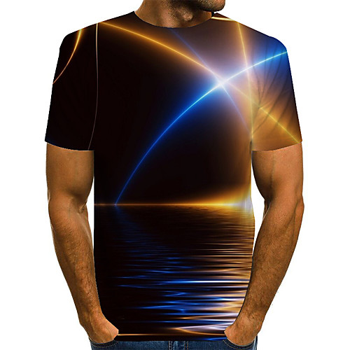 Men's Daily Sports Basic / Boho T-shirt - Color Block / 3D / Visual Deception Print Blue
Men's Daily Sports Basic / Boho T-shirt - Color Block / 3D / Visual Deception Print Blue