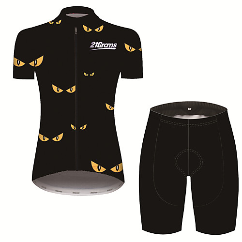21Grams Women's Short Sleeve Cycling Jersey with Shorts Black / Yellow Bike Clothing Suit Breathable 3D Pad Quick Dry Ultraviolet Resistant Sweat-wicking Sports Solid Color Mountain Bike MTB Road
21Grams Women's Short Sleeve Cycling Jersey with Shorts Black / Yellow Bike Clothing Suit Breathable 3D Pad Quick Dry Ultraviolet Resistant Sweat-wicking Sports Solid Color Mountain Bike MTB Road
