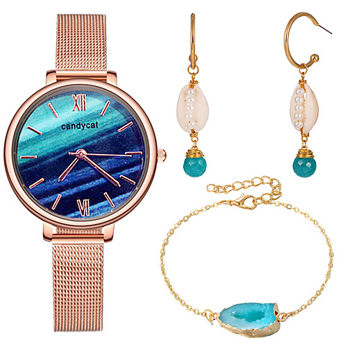 Women's Steel Band Watches New Arrival Fashion Rose Gold Stainless Steel Chinese Quartz Rose Gold Chronograph Cute New Design 3 Pieces Analog One Year Battery Life
Women's Steel Band Watches New Arrival Fashion Rose Gold Stainless Steel Chinese Quartz Rose Gold Chronograph Cute New Design 3 Pieces Analog One Year Battery Life