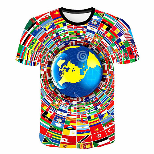 Men's Daily Sports Basic / Exaggerated T-shirt - Color Block / 3D Print Rainbow
Men's Daily Sports Basic / Exaggerated T-shirt - Color Block / 3D Print Rainbow