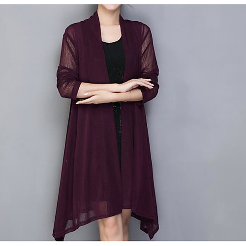 Women's Solid Colored Long Sleeve Shrug Sweater Jumper, Round Black / Wine / Purple XL / XXL / XXXL
Women's Solid Colored Long Sleeve Shrug Sweater Jumper, Round Black / Wine / Purple XL / XXL / XXXL