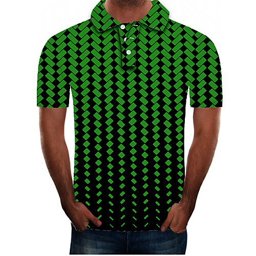 Men's Daily Going out Street chic / Exaggerated Polo - Color Block / 3D / Graphic Green
Men's Daily Going out Street chic / Exaggerated Polo - Color Block / 3D / Graphic Green