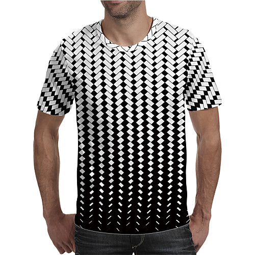 Men's Holiday Going out Street chic / Exaggerated T-shirt - Geometric / Color Block / 3D Print Rainbow
Men's Holiday Going out Street chic / Exaggerated T-shirt - Geometric / Color Block / 3D Print Rainbow