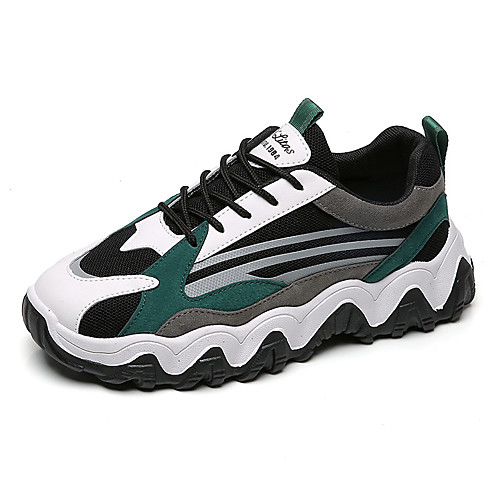 Men's Microfiber / PU Fall / Spring & Summer Sporty / Casual Athletic Shoes Running Shoes / Walking Shoes Breathable Color Block Black / Green / Gray
Men's Microfiber / PU Fall / Spring & Summer Sporty / Casual Athletic Shoes Running Shoes / Walking Shoes Breathable Color Block Black / Green / Gray