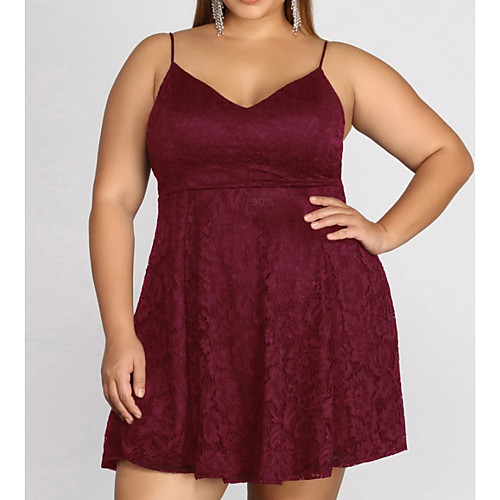 A-Line V Neck Short / Mini Polyester Plus Size / Red Cocktail Party / Homecoming Dress with Pleats 2020
A-Line V Neck Short / Mini Polyester Plus Size / Red Cocktail Party / Homecoming Dress with Pleats 2020