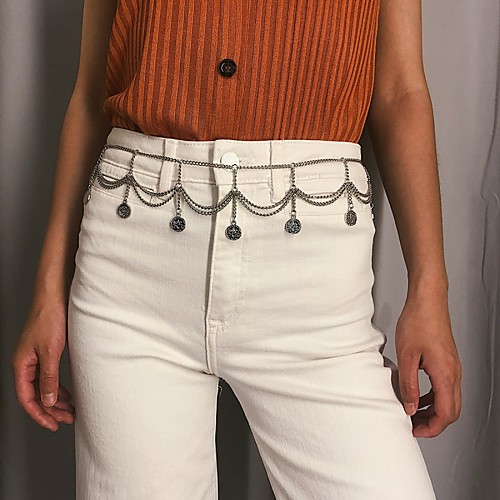 Waist Chain Elegant Trendy Ethnic Women's Body Jewelry For Wedding Party Date Alloy Wedding Friends Gold Silver 1 Piece
Waist Chain Elegant Trendy Ethnic Women's Body Jewelry For Wedding Party Date Alloy Wedding Friends Gold Silver 1 Piece