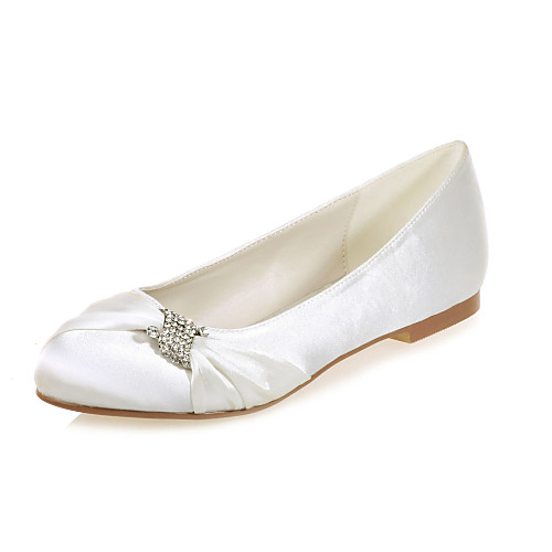 Women's Wedding Shoes Flat Heel Round Toe Rhinestone Satin Sweet Spring & Summer White / Purple / Champagne / Party & Evening
Women's Wedding Shoes Flat Heel Round Toe Rhinestone Satin Sweet Spring & Summer White / Purple / Champagne / Party & Evening