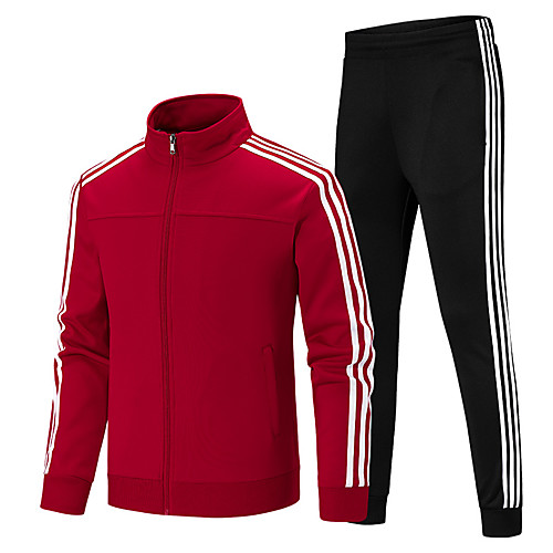 Men's 2-Piece Full Zip Tracksuit Sweatsuit Jogging Suit 2pcs Winter Stand Running Fitness Gym Workout Thermal / Warm Breathable Sportswear Plus Size Clothing Suit Long Sleeve Activewear High
Men's 2-Piece Full Zip Tracksuit Sweatsuit Jogging Suit 2pcs Winter Stand Running Fitness Gym Workout Thermal / Warm Breathable Sportswear Plus Size Clothing Suit Long Sleeve Activewear High