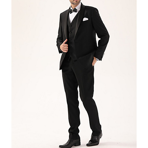 Men's Suits Notch Lapel Polyester Black
Men's Suits Notch Lapel Polyester Black