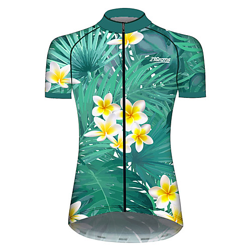 21Grams Women's Short Sleeve Cycling Jersey Green / Yellow Leaf Floral Botanical Bike Jersey Top Mountain Bike MTB Road Bike Cycling UV Resistant Breathable Quick Dry Sports Clothing Apparel
21Grams Women's Short Sleeve Cycling Jersey Green / Yellow Leaf Floral Botanical Bike Jersey Top Mountain Bike MTB Road Bike Cycling UV Resistant Breathable Quick Dry Sports Clothing Apparel