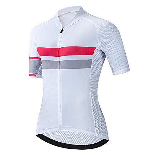 21Grams Women's Short Sleeve Cycling Jersey 100% Polyester Red / White Stripes Bike Jersey Top Mountain Bike MTB Road Bike Cycling UV Resistant Breathable Quick Dry Sports Clothing Apparel / Stretchy
21Grams Women's Short Sleeve Cycling Jersey 100% Polyester Red / White Stripes Bike Jersey Top Mountain Bike MTB Road Bike Cycling UV Resistant Breathable Quick Dry Sports Clothing Apparel / Stretchy