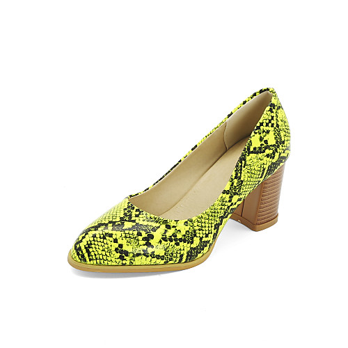 Women's Heels Chunky Heel Round Toe PU Classic / Minimalism Spring & Summer / Fall & Winter Yellow / Orange / Green
Women's Heels Chunky Heel Round Toe PU Classic / Minimalism Spring & Summer / Fall & Winter Yellow / Orange / Green