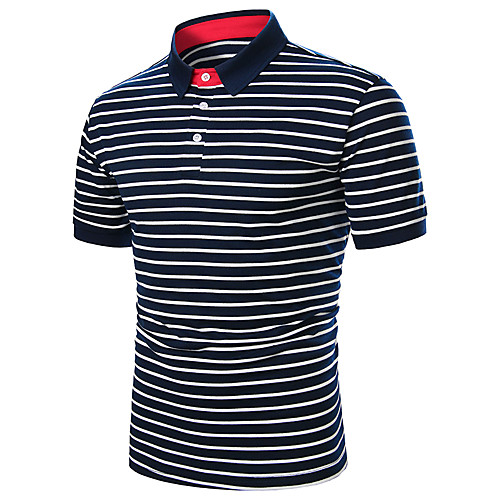 Men's Daily Work Basic Polo - Striped / Solid Colored Black & White, Patchwork White
Men's Daily Work Basic Polo - Striped / Solid Colored Black & White, Patchwork White
