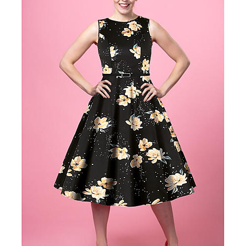 Women's Black Dress Vintage Style Street chic Going out Sheath Floral Color Block Patchwork Print S M
Women's Black Dress Vintage Style Street chic Going out Sheath Floral Color Block Patchwork Print S M