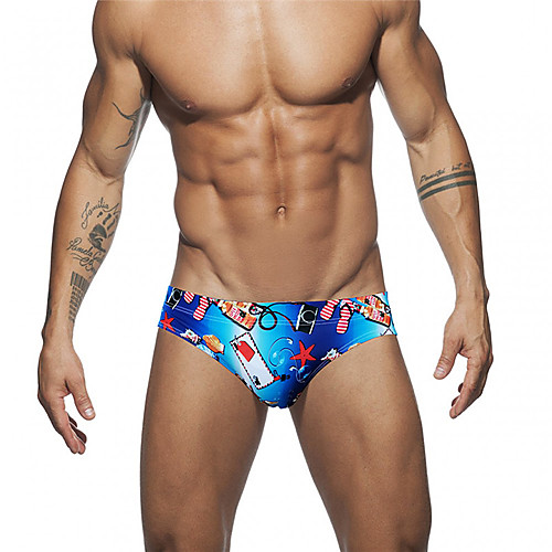 Men's Sporty Basic Blue Briefs Swim Trunk Bikini Bottoms Bikini Bottoms Swimwear Swimsuit - Floral Tropical Animal Lace up Print M L XL Blue
Men's Sporty Basic Blue Briefs Swim Trunk Bikini Bottoms Bikini Bottoms Swimwear Swimsuit - Floral Tropical Animal Lace up Print M L XL Blue
