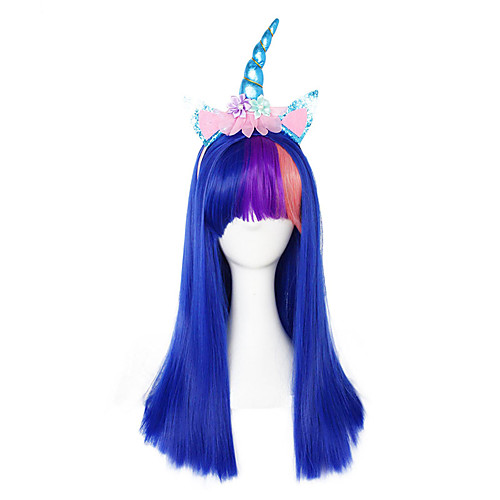 Cosplay Unicorn Cosplay Wigs Women's Straight bangs 21 inch Heat Resistant Fiber kinky Straight Multi-color Blue Anime
Cosplay Unicorn Cosplay Wigs Women's Straight bangs 21 inch Heat Resistant Fiber kinky Straight Multi-color Blue Anime