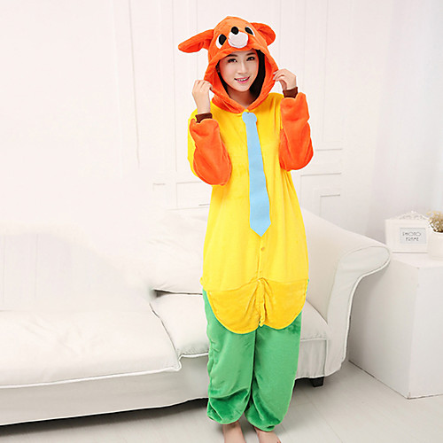 Adults' Kigurumi Pajamas Anime Fox Onesie Pajamas Flannel Yellow / Red / Orange Cosplay For Men and Women Animal Sleepwear Cartoon Festival / Holiday Costumes
Adults' Kigurumi Pajamas Anime Fox Onesie Pajamas Flannel Yellow / Red / Orange Cosplay For Men and Women Animal Sleepwear Cartoon Festival / Holiday Costumes