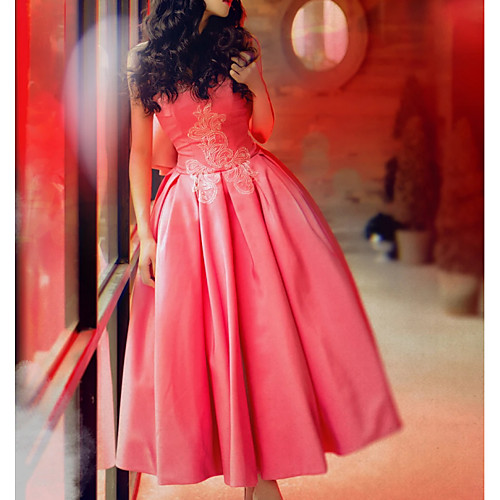 Ball Gown Sweetheart Neckline Ankle Length Polyester Elegant / Pink Engagement / Prom Dress with Bow(s) / Pleats 2020
Ball Gown Sweetheart Neckline Ankle Length Polyester Elegant / Pink Engagement / Prom Dress with Bow(s) / Pleats 2020