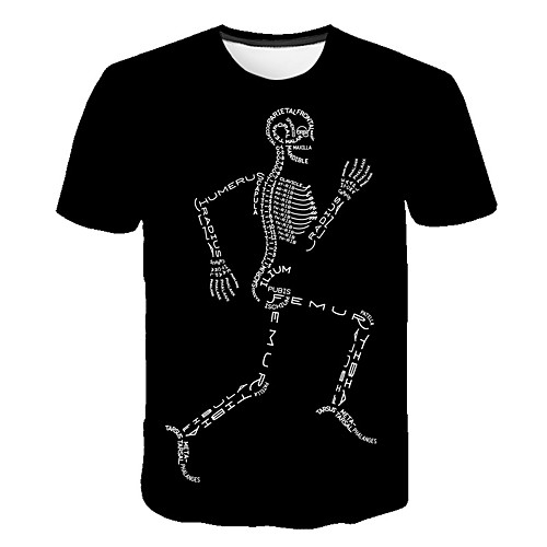 Men's Daily Sports Street chic / Exaggerated T-shirt - Color Block / 3D / Skull Print Black
Men's Daily Sports Street chic / Exaggerated T-shirt - Color Block / 3D / Skull Print Black