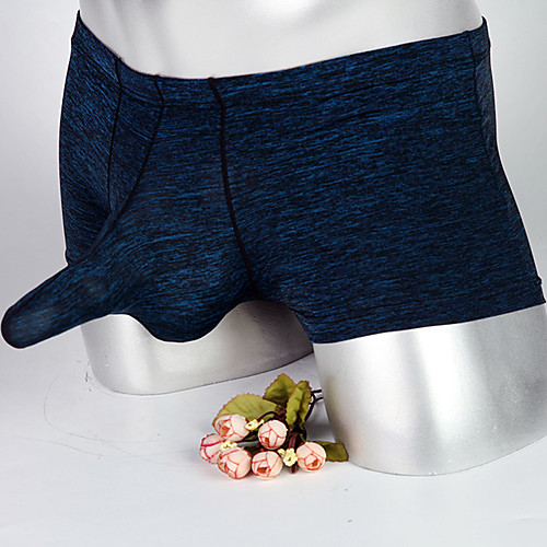 Men's Basic Boxers Underwear - Normal Low Waist Black Light Blue Purple M L XL
Men's Basic Boxers Underwear - Normal Low Waist Black Light Blue Purple M L XL