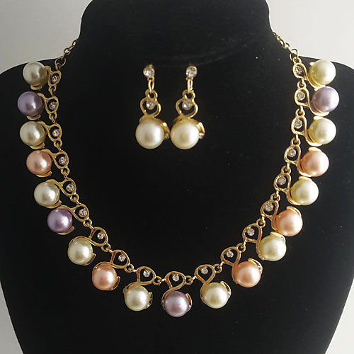 Women's Pink Chain Necklace Pearl Necklace Crystal Necklace Classic Blessed Classic Sweet Elegant Chrome Blushing Pink 52 cm Necklace Jewelry 3pcs For Wedding Engagement Beach
Women's Pink Chain Necklace Pearl Necklace Crystal Necklace Classic Blessed Classic Sweet Elegant Chrome Blushing Pink 52 cm Necklace Jewelry 3pcs For Wedding Engagement Beach