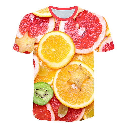 Men's Daily Sports Basic / Exaggerated T-shirt - Color Block / 3D / Fruit Print Rainbow
Men's Daily Sports Basic / Exaggerated T-shirt - Color Block / 3D / Fruit Print Rainbow