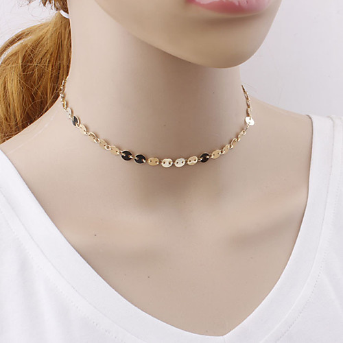 Women's Choker Necklace Necklace Friends European Romantic Casual / Sporty Sweet Chrome Gold Silver 30 cm Necklace Jewelry 1pc For Street Festival
Women's Choker Necklace Necklace Friends European Romantic Casual / Sporty Sweet Chrome Gold Silver 30 cm Necklace Jewelry 1pc For Street Festival