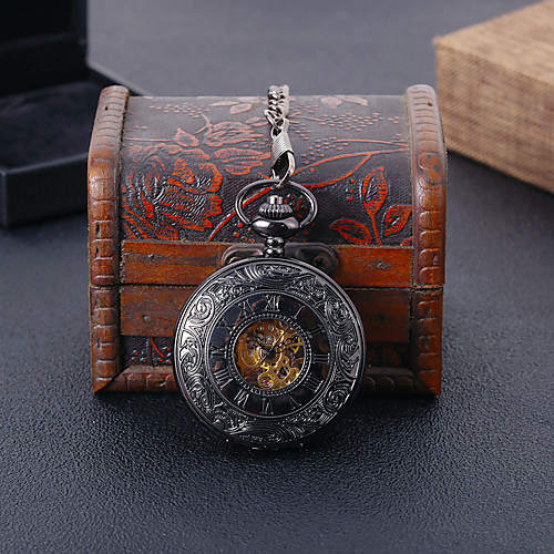 Unisex Pocket Watch Mechanical manual-winding Titanium Alloy Black Creative Casual Watch Analog Casual - Black
Unisex Pocket Watch Mechanical manual-winding Titanium Alloy Black Creative Casual Watch Analog Casual - Black