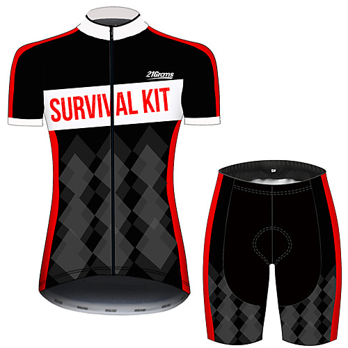 21Grams Women's Short Sleeve Cycling Jersey with Shorts Black Plaid / Checkered Bike Clothing Suit Breathable 3D Pad Quick Dry Ultraviolet Resistant Sweat-wicking Sports Plaid / Checkered Mountain
21Grams Women's Short Sleeve Cycling Jersey with Shorts Black Plaid / Checkered Bike Clothing Suit Breathable 3D Pad Quick Dry Ultraviolet Resistant Sweat-wicking Sports Plaid / Checkered Mountain