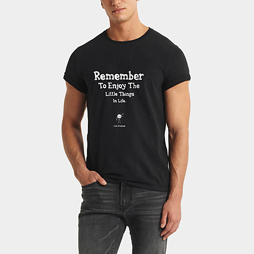 Men's Daily Sports Business / Basic T-shirt - Solid Colored / Letter Black & White, Print Black
Men's Daily Sports Business / Basic T-shirt - Solid Colored / Letter Black & White, Print Black