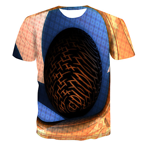 Men's Club Weekend Street chic / Punk & Gothic T-shirt - Color Block / 3D / Visual Deception Print Rainbow
Men's Club Weekend Street chic / Punk & Gothic T-shirt - Color Block / 3D / Visual Deception Print Rainbow